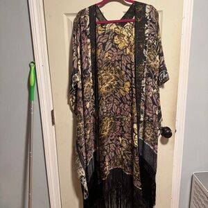 Floral Print Kimono